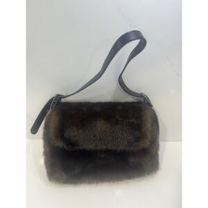 Vintage Apostrophe Handbag Purse Faux Fur W Pink Lining NWT Sears